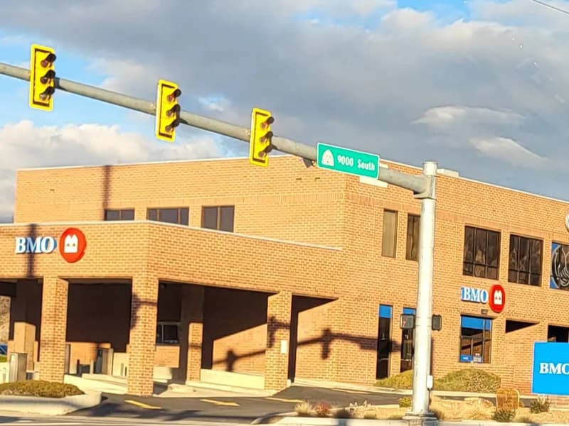 BMO bank building exterior at 140 W 9000 S, Sandy, Utah